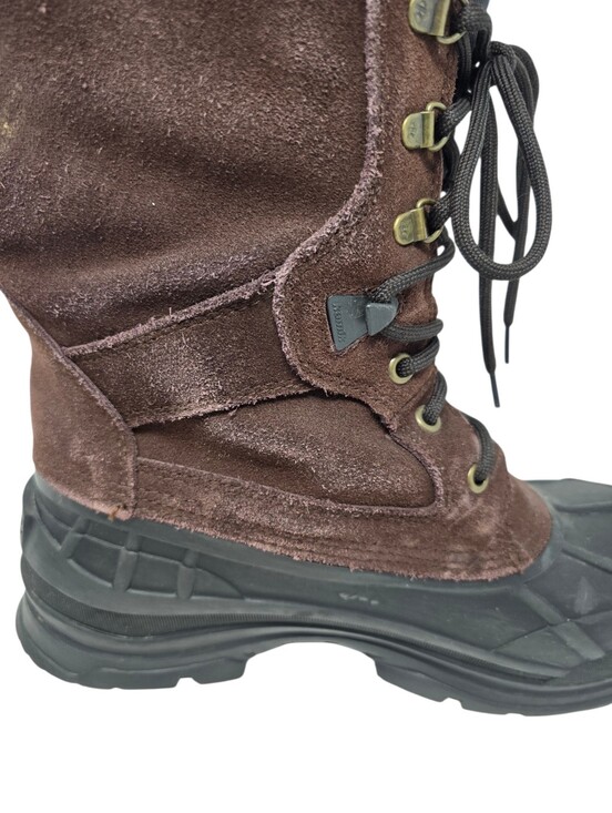 Kamik Nation Plus Waterproof Suede Insulated Winter Boot Men\'s 13 Brown Black main image 4